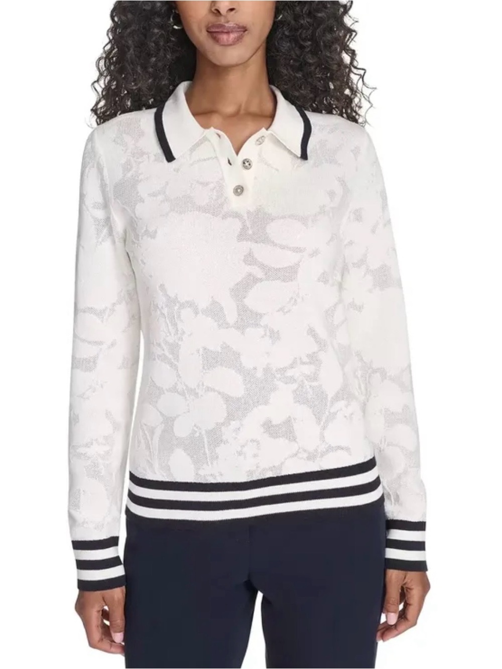 NWT Tommy Hilfiger Polo Sweater Long Sleeve
Floral Size: M